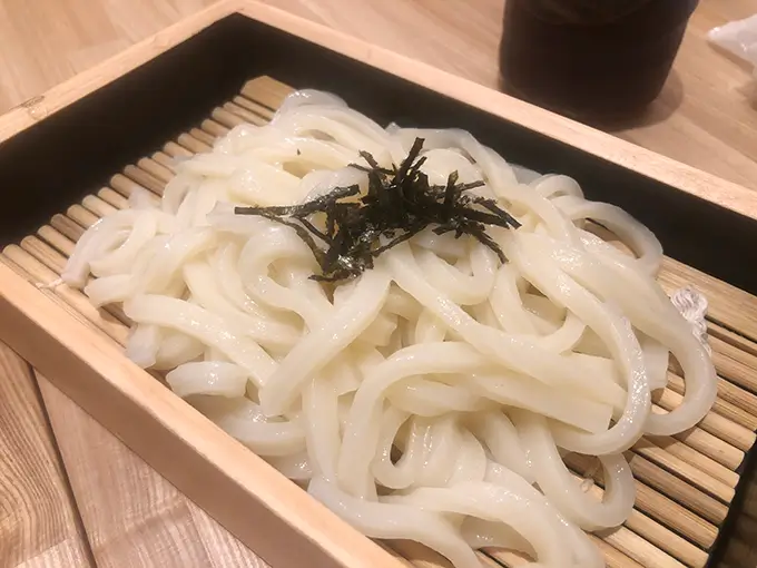 うなぎの中庄 イオンモール白山店　ひつまぶし うどんセット　ざるうどん