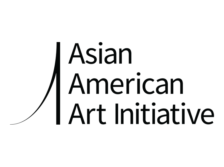 the legend asian american art initiative on black font