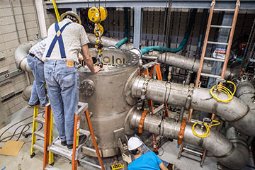 MagLab Engineers performing maintenance