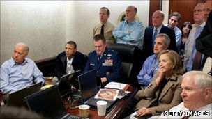 US national security team watch Pakistan operation at the White House (2 May 2011)