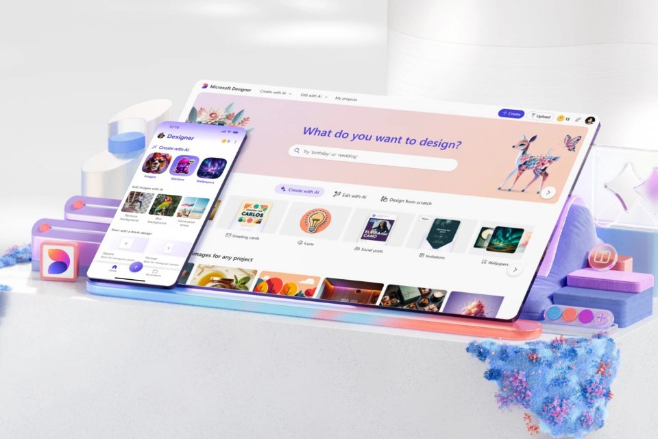 AI を搭載した Microsoft Designer で創造力を発揮する新しい方法