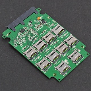 サンコー、最大10枚のmicroSDを「SATA SSD化」するキット - 最大容量320GB