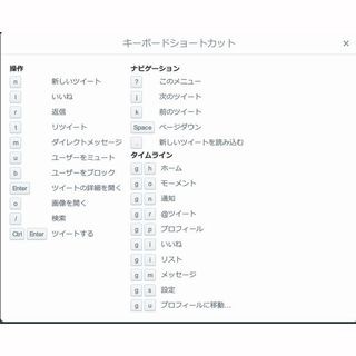 主要ソーシャルメディアのショートカット一覧