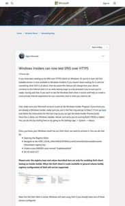 Microsoft、Windows 10 開発版で「DNS over HTTPS」を試せるように