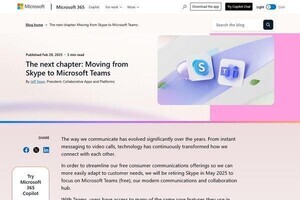 Skypeを5月で廃止、Microsoft発表