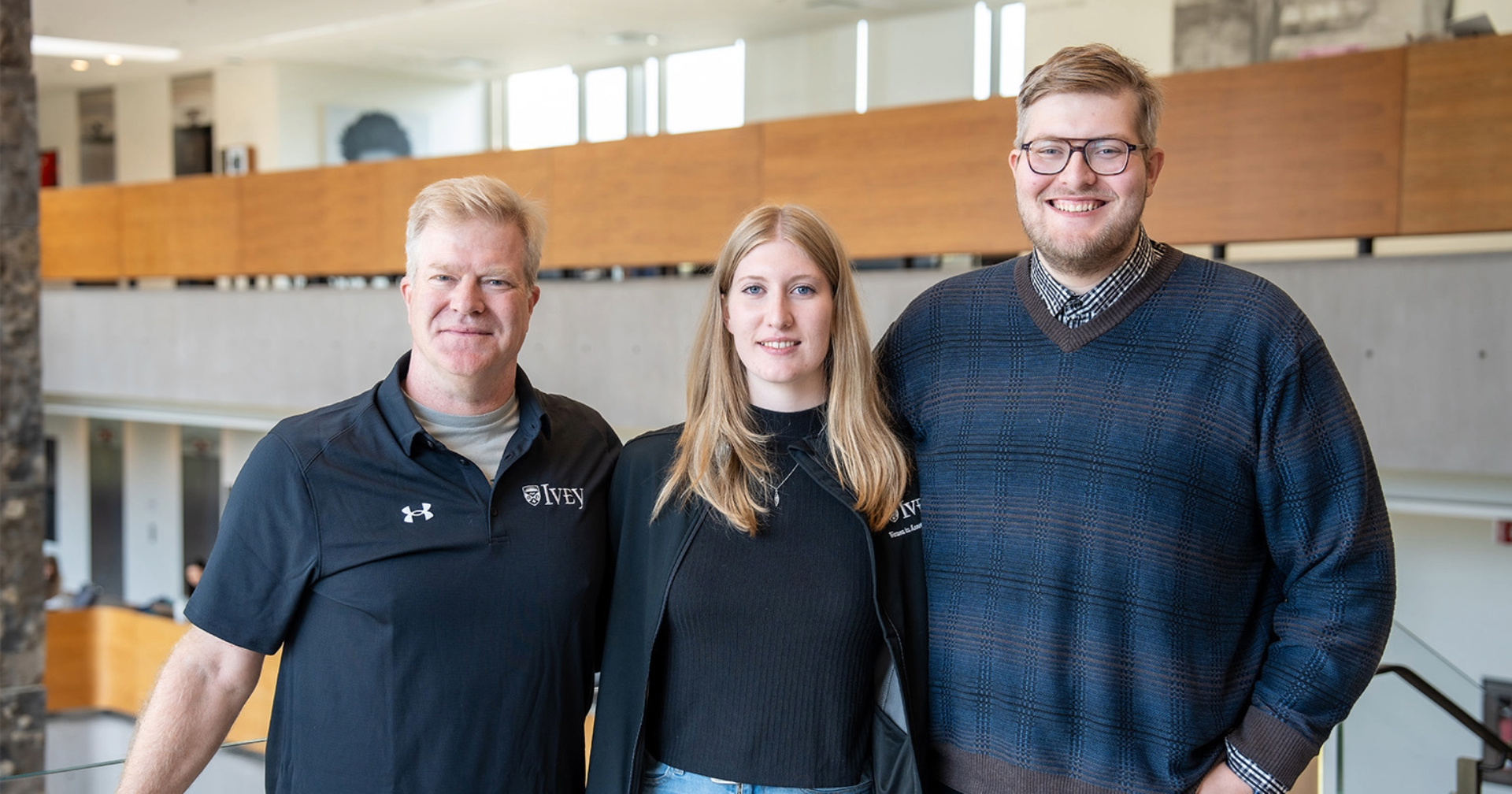 All in the family: Father and his two children experience Ivey together