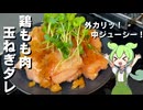 【食材２つだけ】鶏もも肉の玉ねぎダレかけ作ってみた【今日のおつまみ】