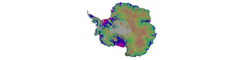 Annual ice velocity map