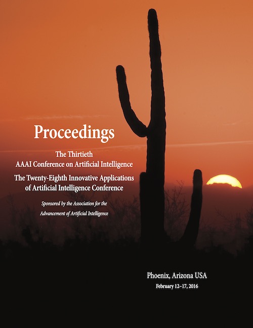 AAAI 2016 Proceedings Cover