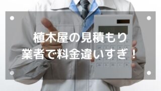 植木屋に見積もりを取る際に注意する5つのポイント・料金違いすぎ！