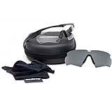 ESS Crossbow Suppressor 2X Eyeshields Safety Glasses, Black w/ Clear &amp; Smoke Lenses 740-0451 