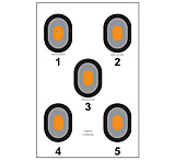 Image of Action Target Orange Center, 5 Bullseye Target, 100 Pack