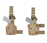 Image of Safariland 6005 SLS Tactical Holster w/ Quick Release Leg Harness - STX FDE Brown, Right Hand 6005-5340-551