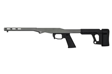 Image of TRYBE Defense R.O.C.S. Rapid Offense Chassis System, Remington Model 700 Short Action, Gray, TRBCHASREMSA-GR