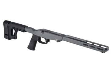 Image of TRYBE Defense R.O.C.S. Rapid Offense Chassis System, Ruger American Rifle Short Action, Gray, TRBCHASRUGSA-GR