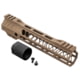 TRYBE Defense AR-15 M-LOK 9in Extra Lightweight Handguard w/ Cut-Away Rail, Flat Dark Earth, 9 Inch, HDG9CR-FDE