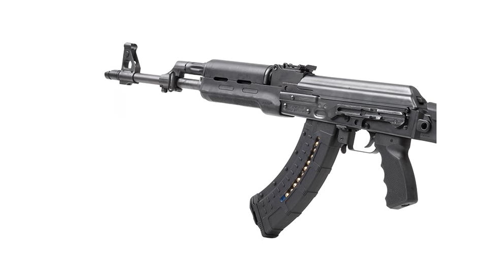Leapers UTG AK/AKM Windowed Polymer Magazine, 7.62X39mm, 30 Round, Black, RBT-AKM30-30RD