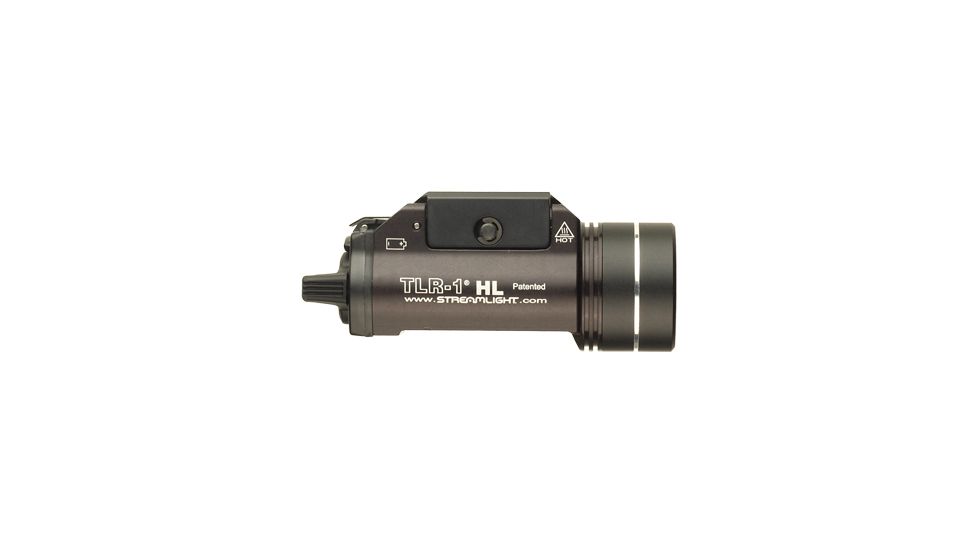 Streamlight TLR-1 HL LED Rail-Mounted Tactical Flashlight, 800 Lumens w/Lithium Batteries, Black, 69260