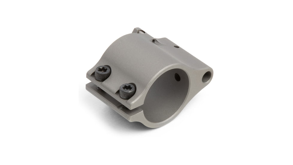 Superlative Arms Adjustable Bleed Off AR-15/AR-10 Gas Block, .875in, Clamp On , Stainless Steel Matte, Steel Grey, SABO-DI-875CS