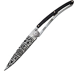 Image of Deejo Tattoo Linerlock 37g Aztec Sun Folding Knife