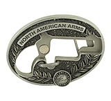Image of North American Arms 1 1/8 Long Rifle Ova Ornate Belt Buckle w/ Secure Clip Release, Fits Belts 1 Inch to 1 1/2 Inch