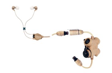 Image of Silynx Clarus XPR Modular Sigle-Sided Headset w/CA0128-09 Cable Adapter, Tan, CXPRQH-D-012