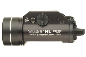 Image of Streamlight TLR-1 HL LED Rail-Mounted Tactical Flashlight, 800 Lumens w/Lithium Batteries, Black, 69260