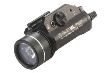 Image of Streamlight TLR-1 HL LED Rail-Mounted Tactical Flashlight, 800 Lumens w/Lithium Batteries, Black, 69260