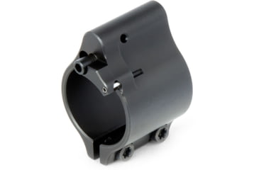 Image of Superlative Arms Adjustable Bleed Off AR-15/AR-10 Gas Block, .936in, Clamp On , Melonite, Black, SABO-DI-936CM