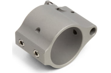 Image of Superlative Arms Adjustable Bleed Off AR-15/AR-10 Gas Block, .936in, Solid, Set Screw , Stainless Steel Matte, Steel Grey, SABO-DI-936SS