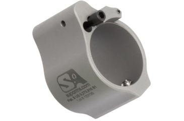Image of Superlative Arms Adjustable Bleed Off AR-15/AR-10 Gas Block, .936in, Solid, Set Screw , Stainless Steel Matte, Steel Grey, SABO-DI-936SS