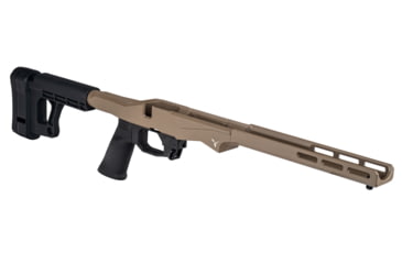 Image of TRYBE Defense R.O.C.S. Rapid Offense Chassis System, Savage Model 10 Short Action, FDE, TRBCHASSAVSA-FDE