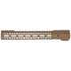 TRYBE Defense AR-15 M-LOK 15in Extra Lightweight Handguard w/ Cut-Away Rail, Flat Dark Earth, 15 Inch, HDG15CR-FDE