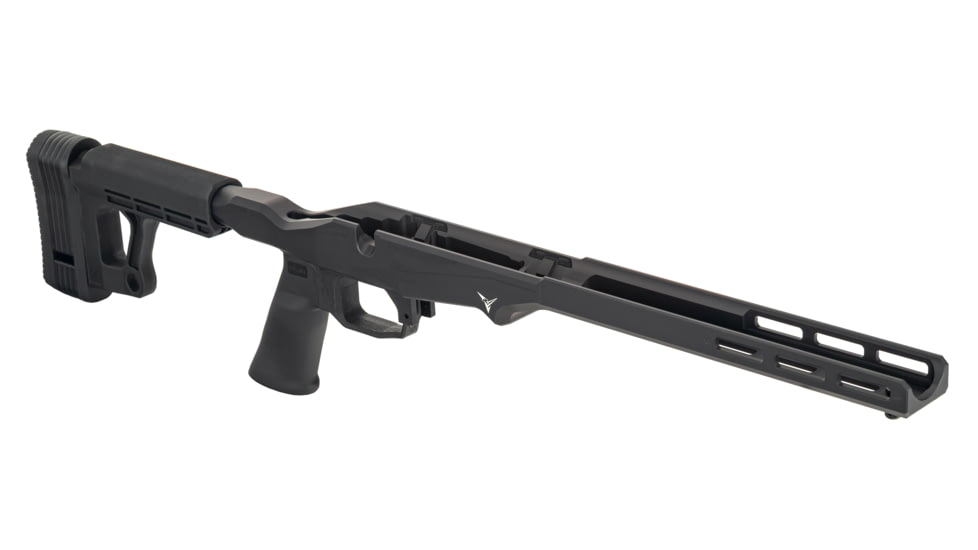 TRYBE Defense R.O.C.S. Rapid Offense Chassis System, Ruger American Rifle Short Action, Black, TRBCHASRUGSA-BK