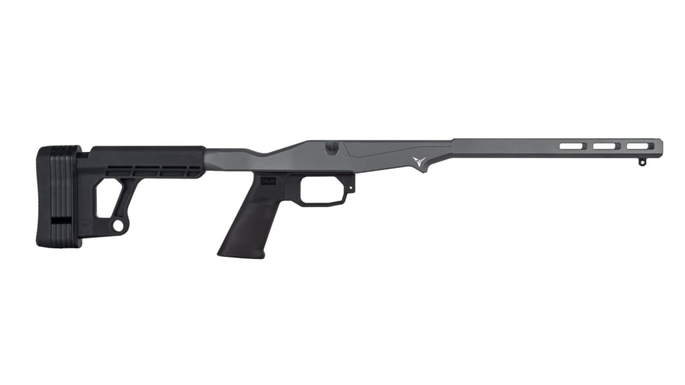 TRYBE Defense R.O.C.S. Rapid Offense Chassis System, Ruger American Rifle Short Action, Gray, TRBCHASRUGSA-GR