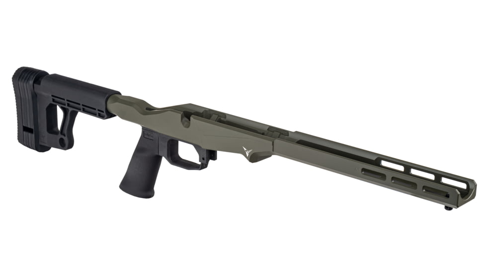 TRYBE Defense R.O.C.S. Rapid Offense Chassis System, Ruger American Rifle Short Action, OD Green, TRBCHASRUGSA-OD