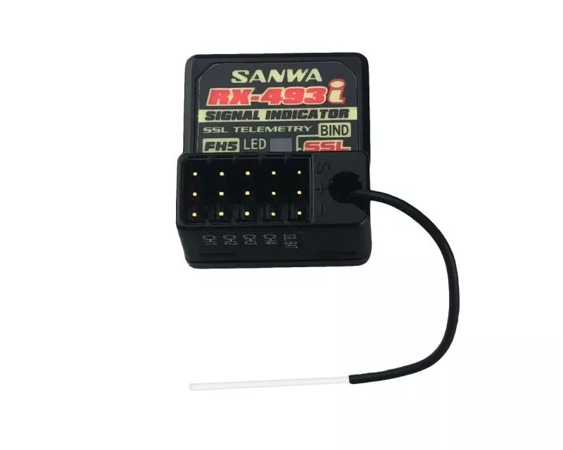 Sanwa RX-493i (FH5/FH5U) Waterproof Telemetry Receiver with Signal Indicator