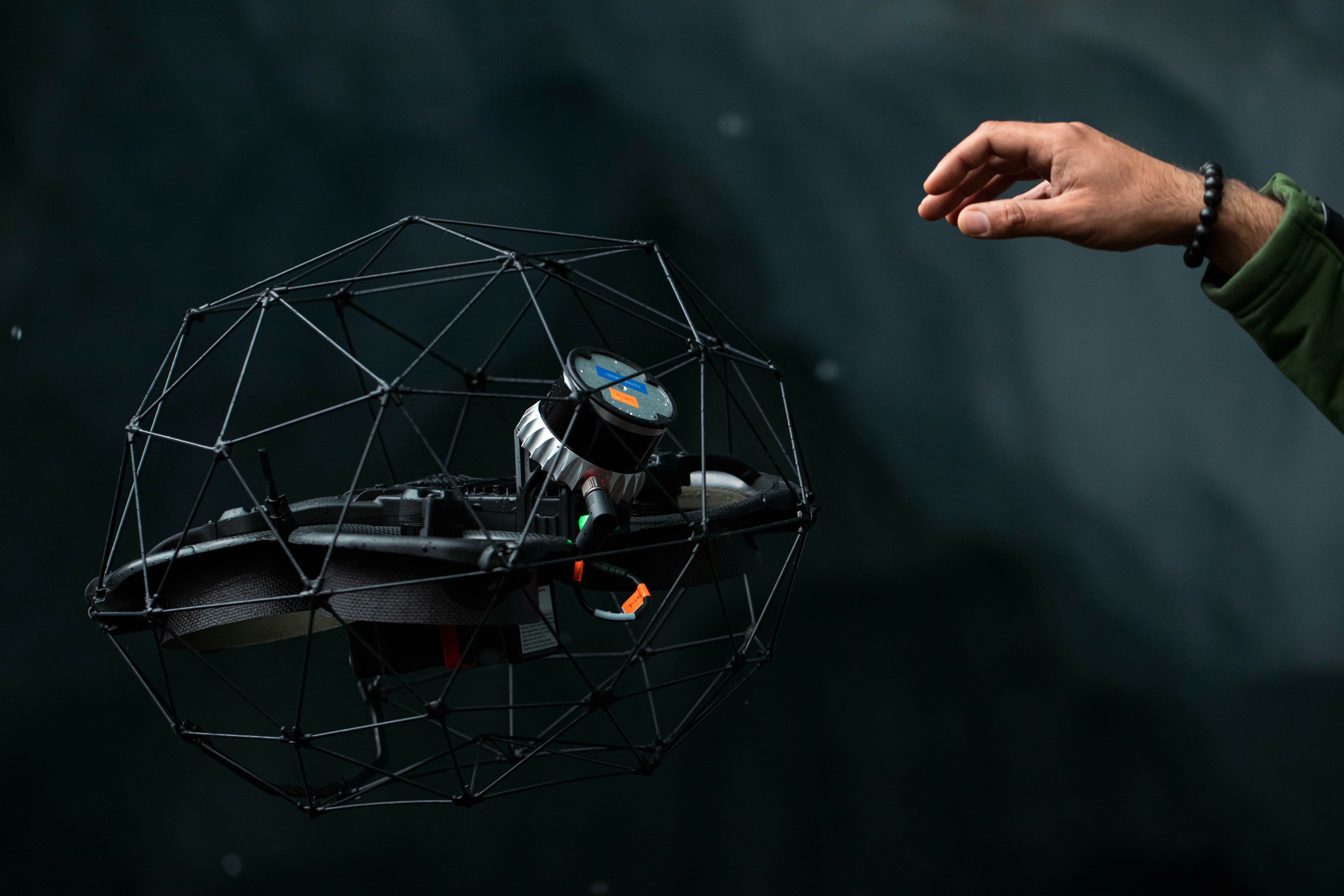 Lidar sensor attached to autonomous drone