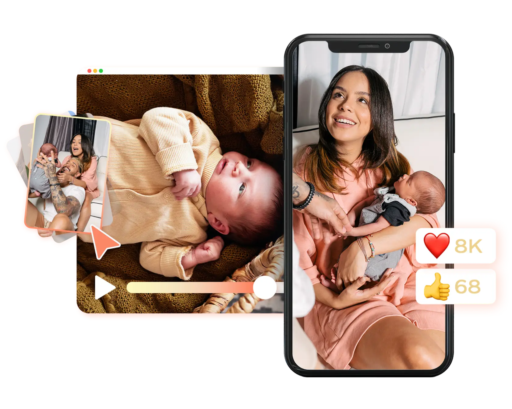 Create from Baby Video Templates