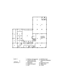 Architectural plans and sections showcasing the innovative design of the Qujing Culture Center.