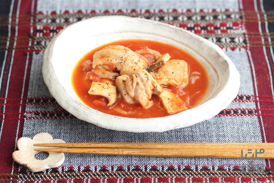 鶏肉の和風トマト煮