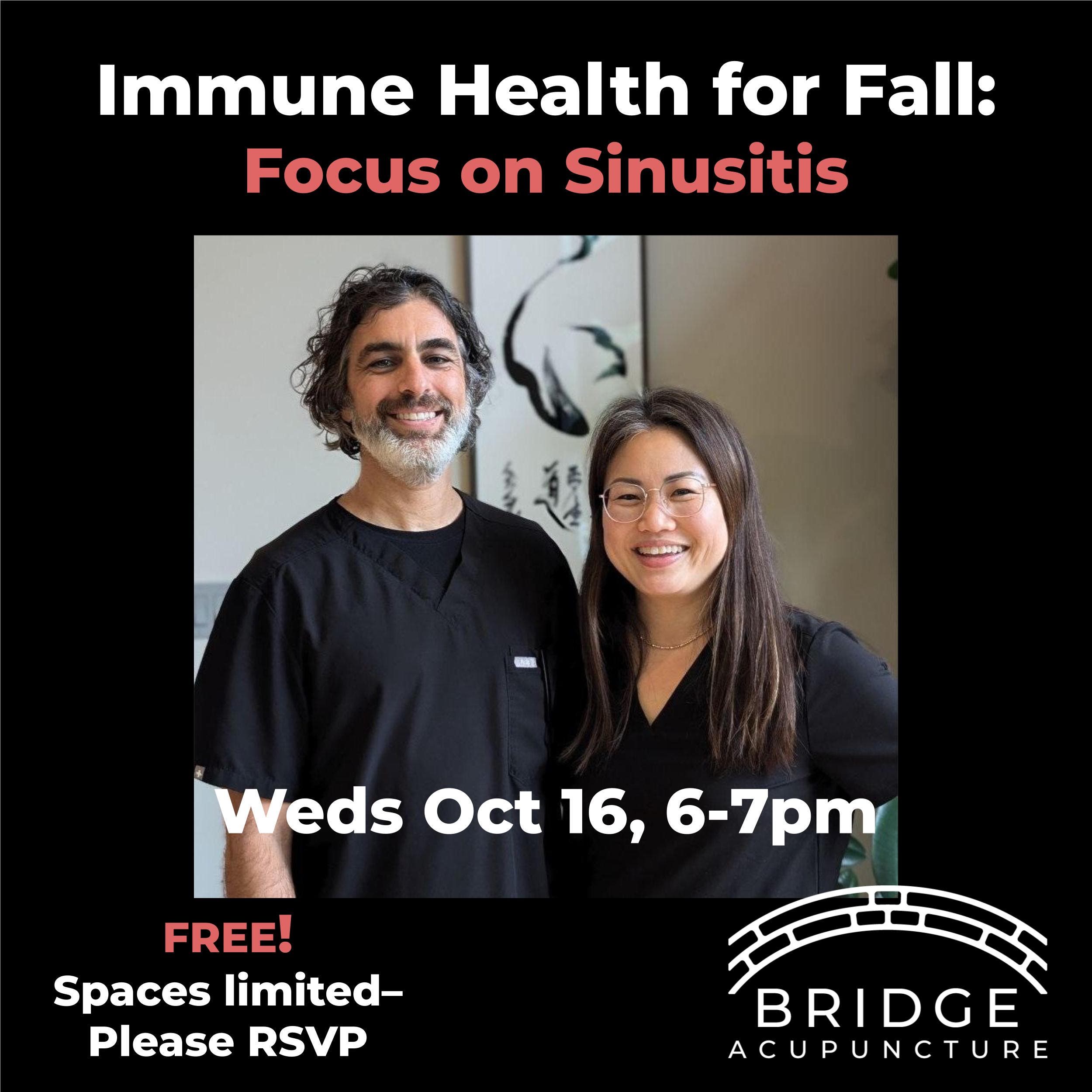 Immune Health for Fall: Focus on Sinusitis