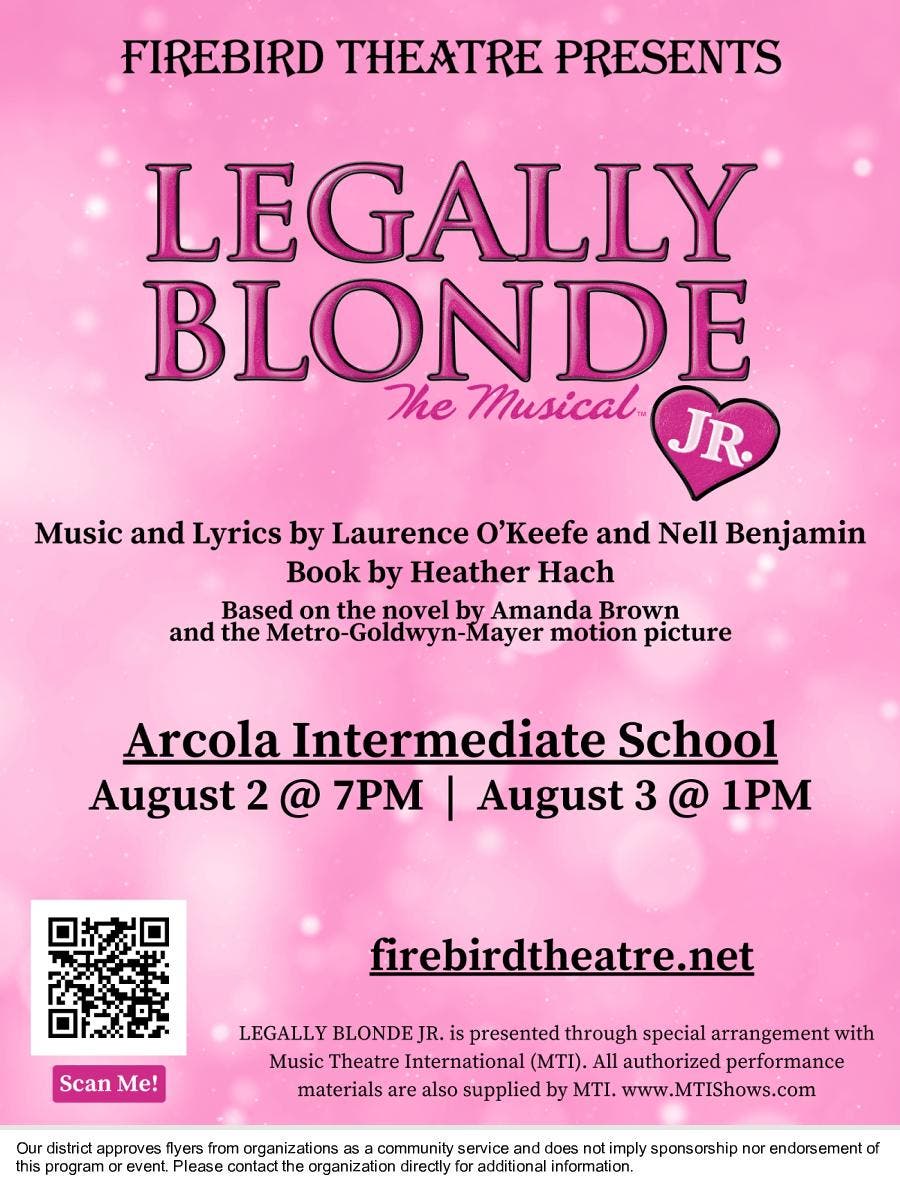 Firebird Theatre presents Legally Blonde - The Musical