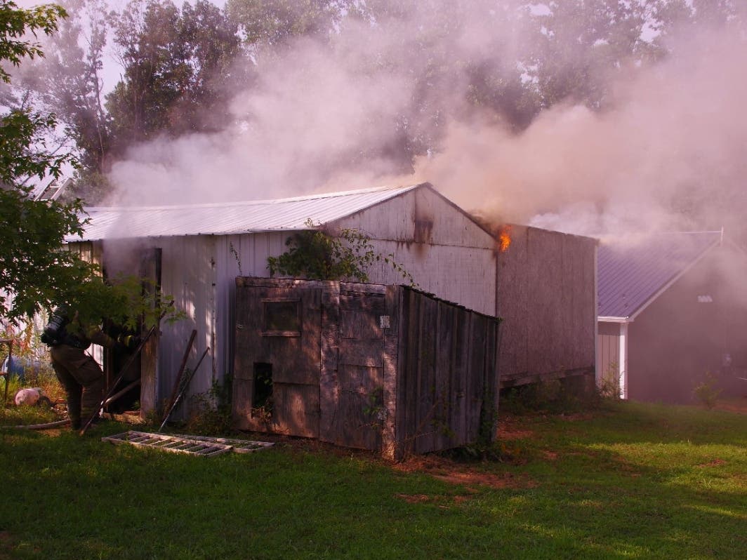 Crew Battles Outbuilding Fire In Norrisville: HCFD