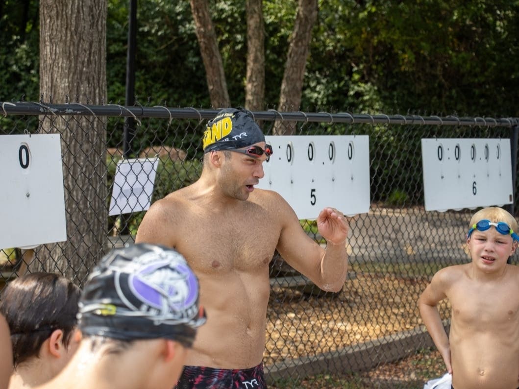 US Olympian Cody Miller Hosts Clinic At Herndon's Kingston Chase Pool