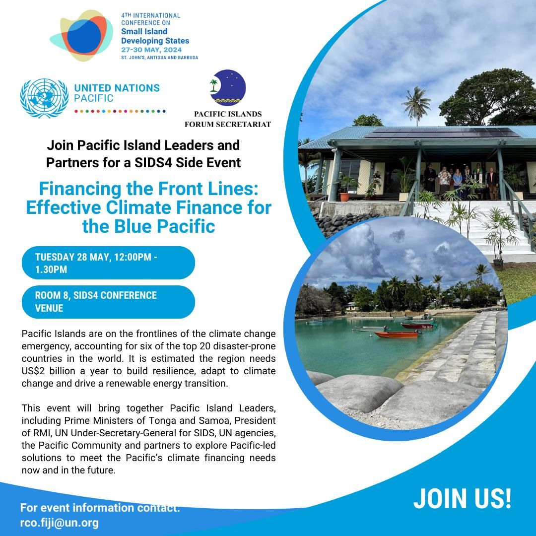 ð¦ If you are at #SIDS4, please join the Pacific Island Leaders and Partners for an important sid...