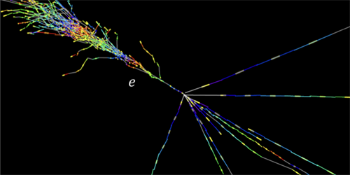 First Direct Detection of Electron Neutrinos at a Particle Collider