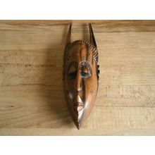 Wooden / Treen Carved Tribal Mask Wall Hanging