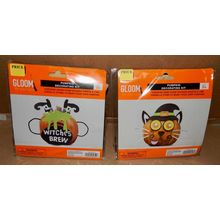 Halloween Craft Pumpkin Decorating Kits 2 Each Cat & Witches Brew Foam 169T