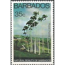 Barbados 1977 Natural Beauty 35c Unmounted Mint MNH SG578 Sc456 stamp royal palm